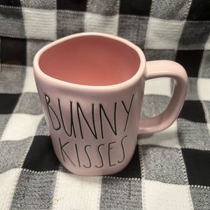 Rae Dunn bunny kisses mug.